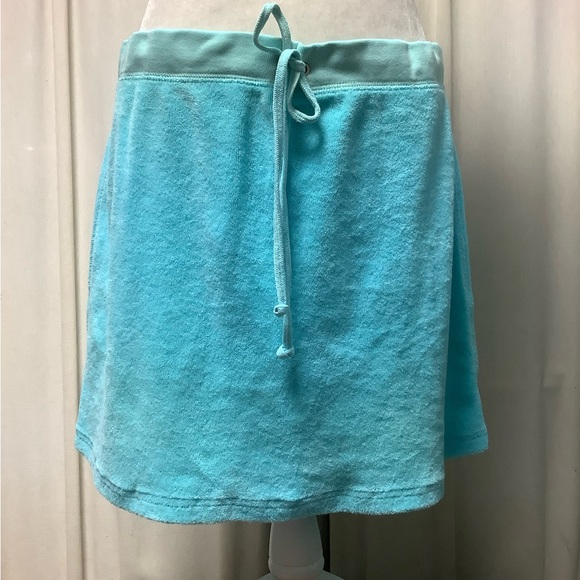 Juicy Couture 90s Terry Zip Front Hoodie Mini Skirt Two-Piece Set - Picture 4 of 5
